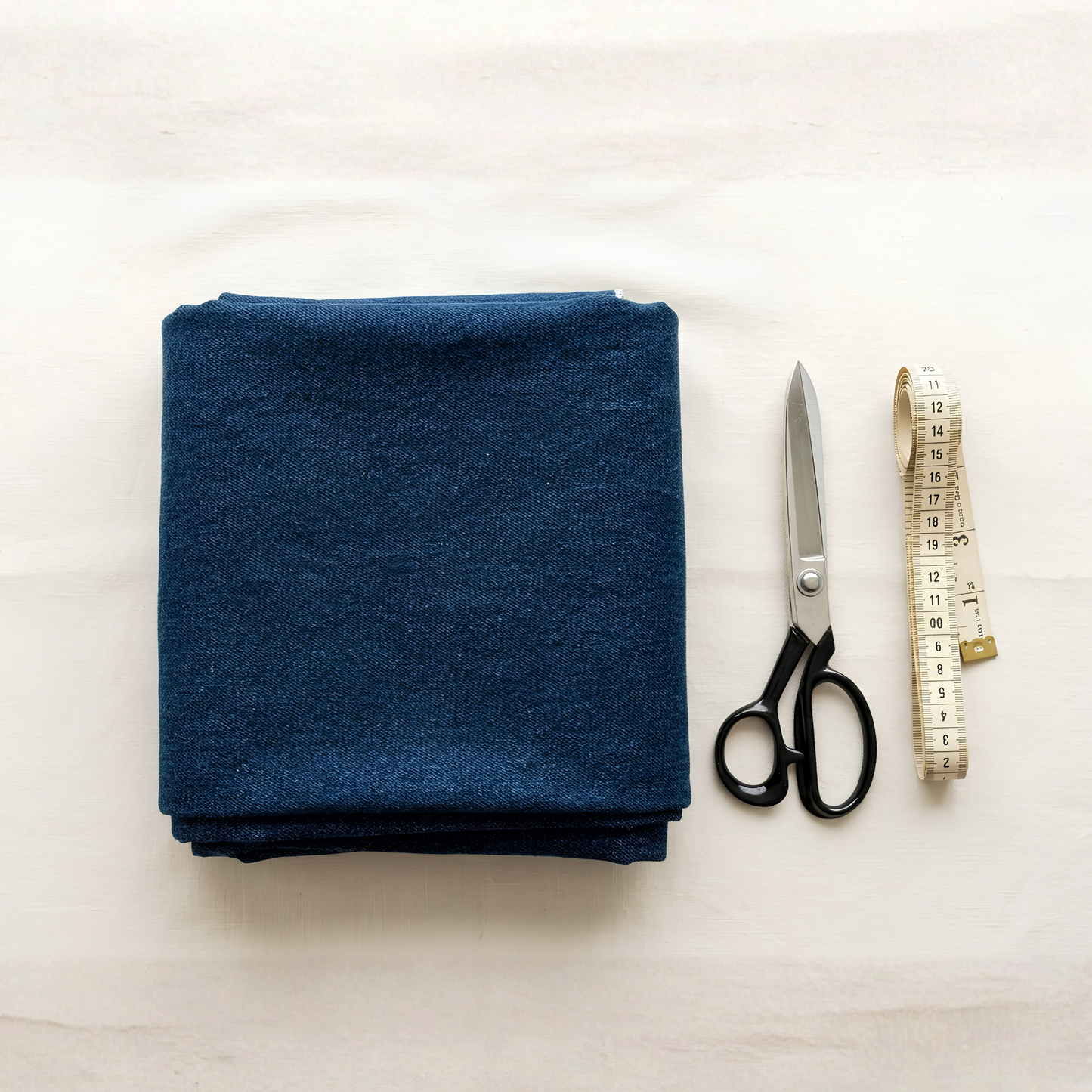Unstitched Indigo Denim Fabric 100% Cotton (Sold Per Meter)